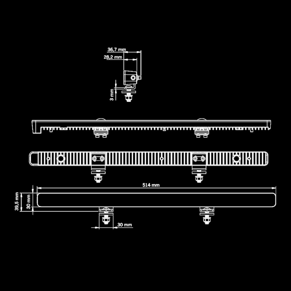 Strands NUUK E-Line Low Profile LED-Leiste 20