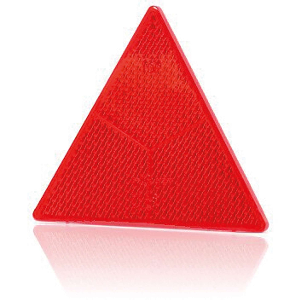 Strands Reflektor dreieckig rot (Anhänger), 135X155Mm. Schraube auf der Rückseite