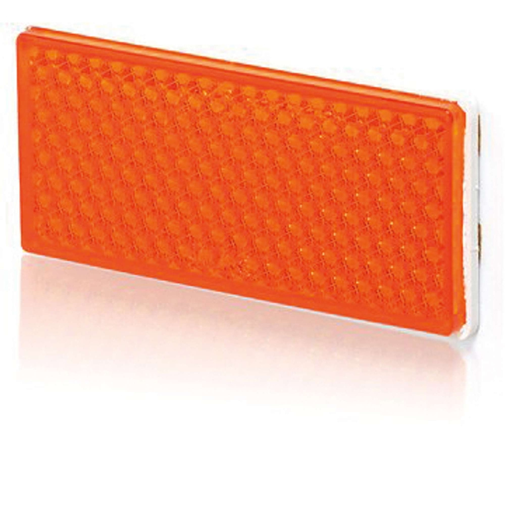 Strands Reflektor orange 105X51Mm selbstklebend 4er-Pack, mit doppelseitigem Klebeband.