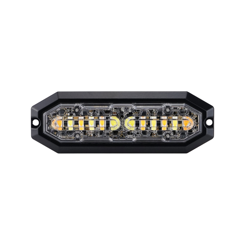 Strands Duo gerichtetes Blitzlicht weiß/orange 12 LED