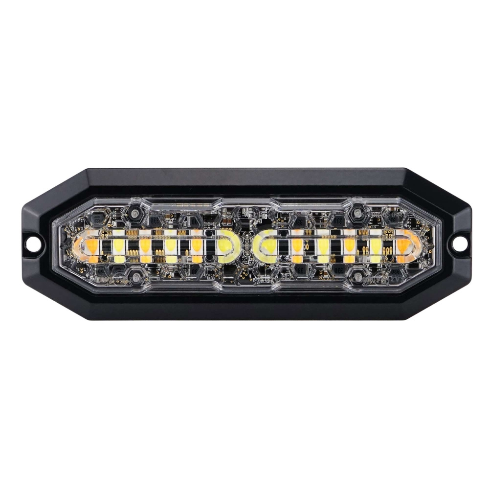 Strands Duo gerichtetes Blitzlicht orange/blau 12 LED