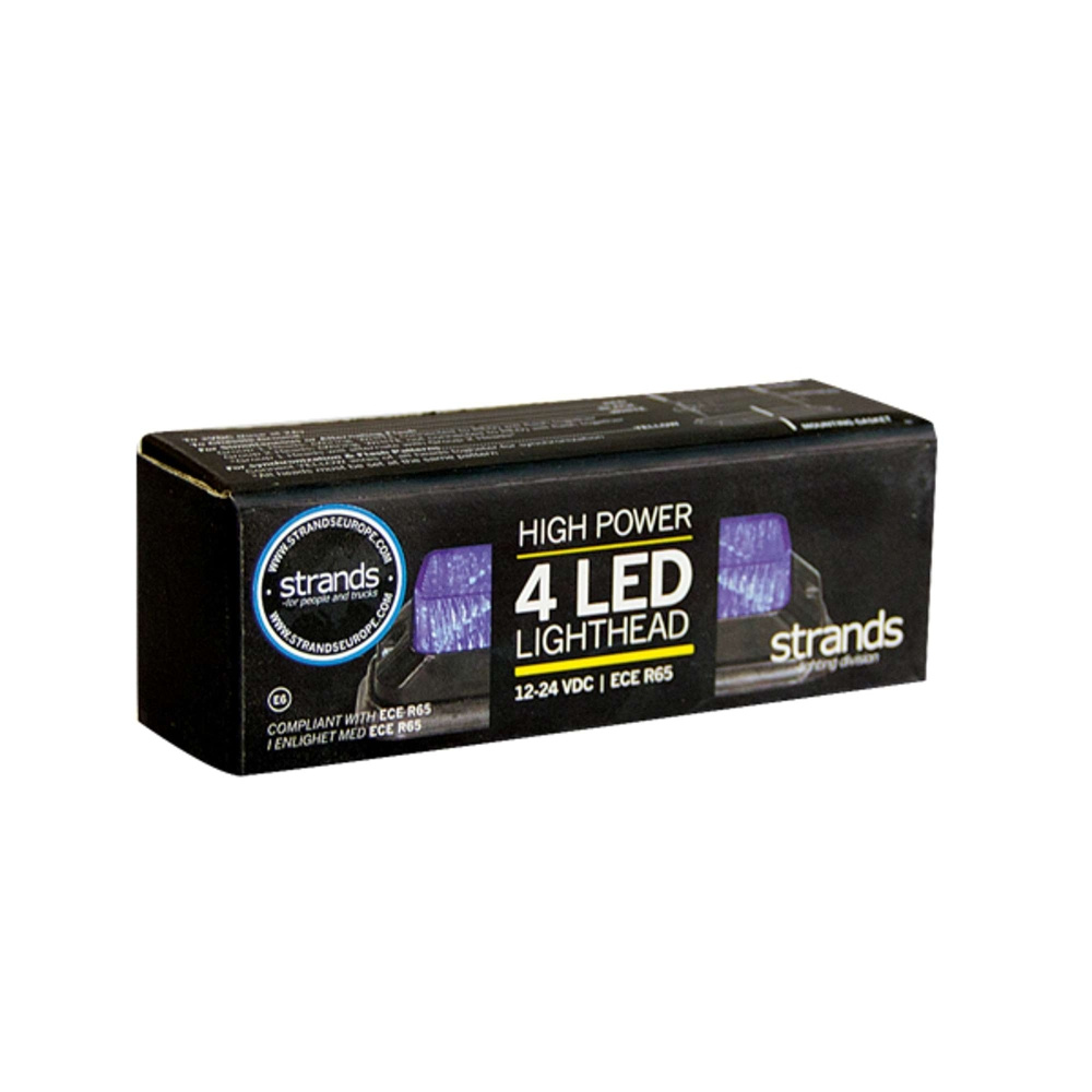 Strands gerichtetes Blitzlicht blau 4 LED