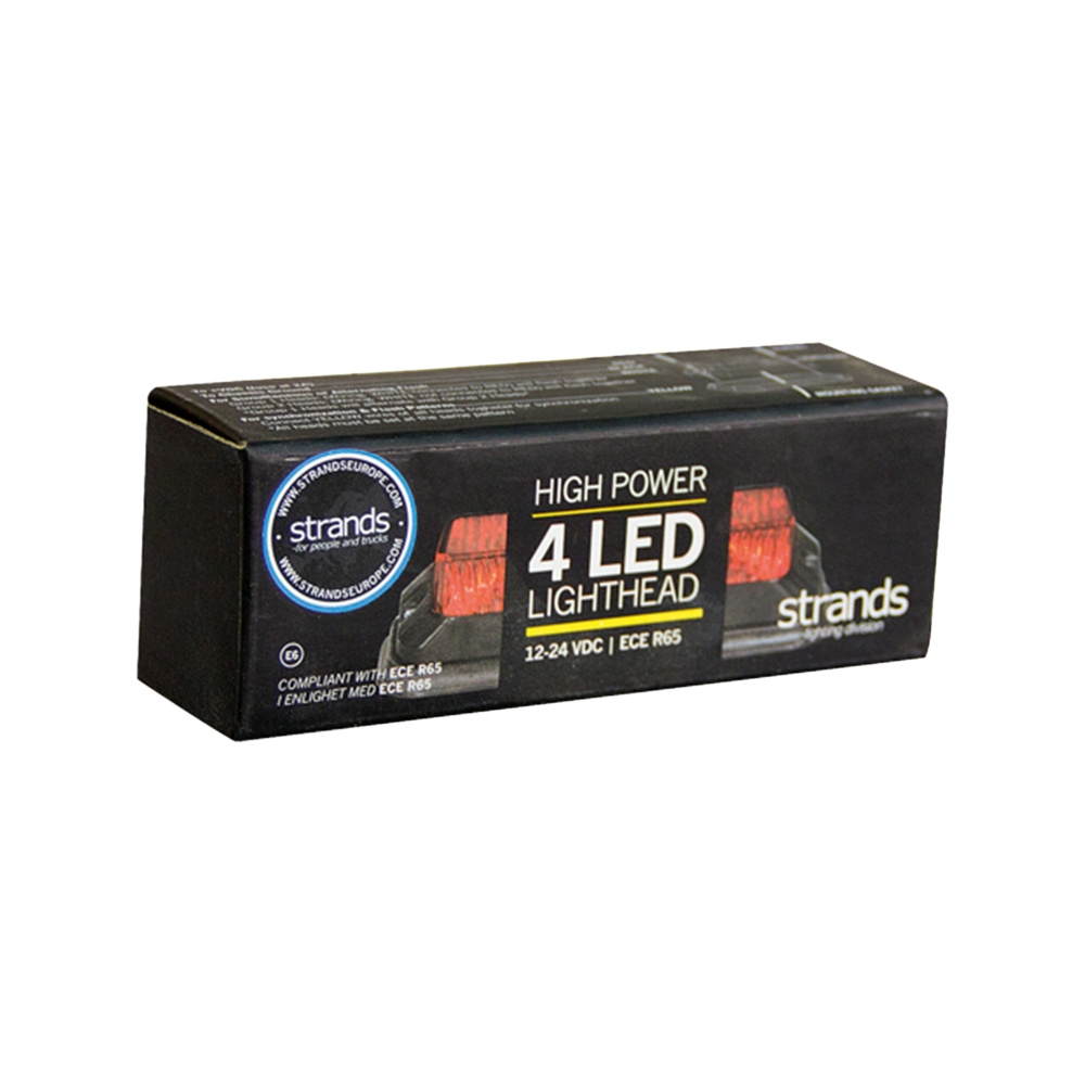 Strands gerichtetes Blitzlicht rot 4 LED