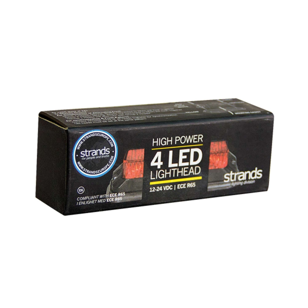 Strands gerichtetes Blitzlicht rot 4 LED