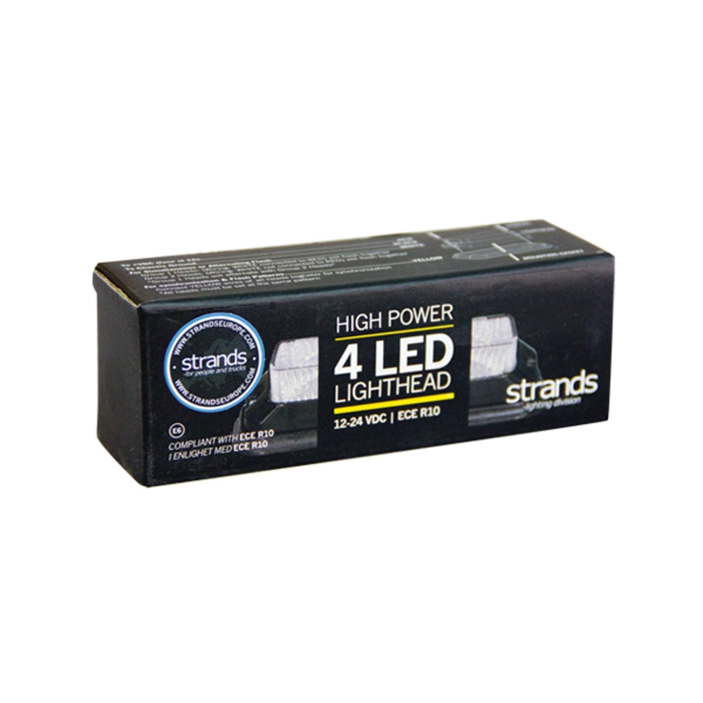 Strands gerichtetes Blitzlicht weiß 4 LED
