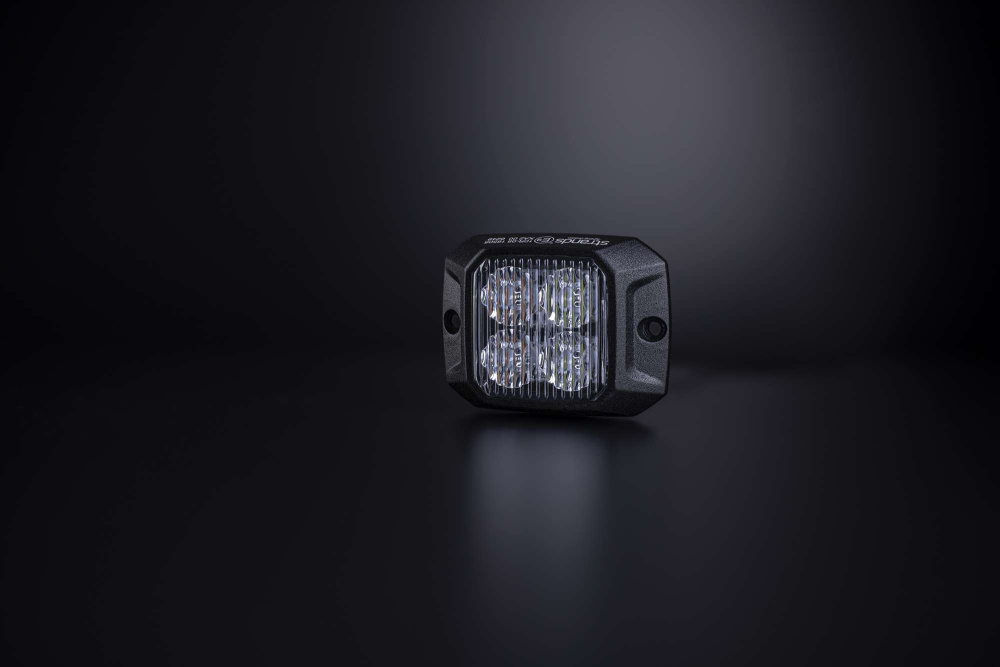 Strands Duo gerichtetes Blitzlicht orange/weiß 4 LED