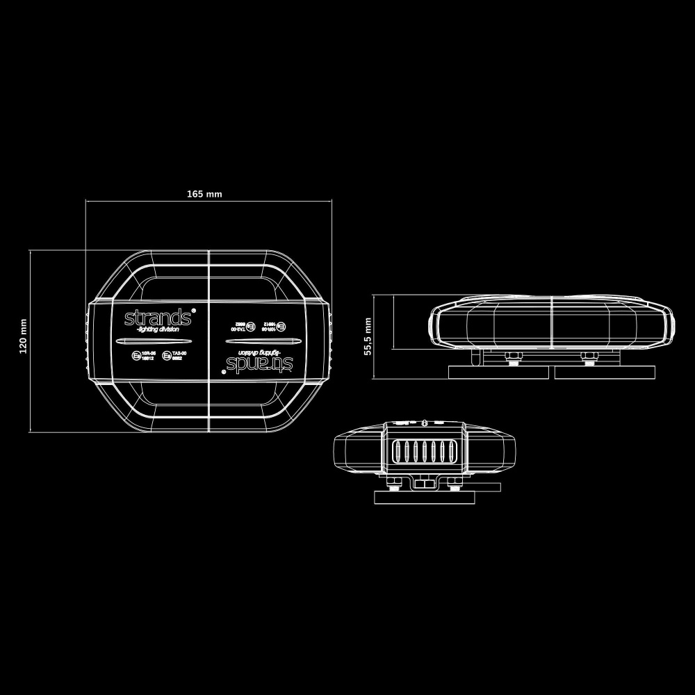 Strands Cruise Light Warnleiste 160 mm mit Magnet