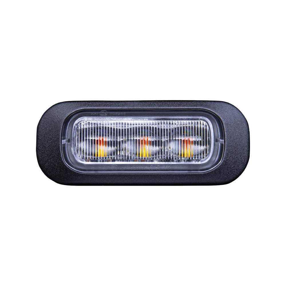 Strands Dark Knight gerichtetes Blitzlicht orange 3 LED klare Linse
