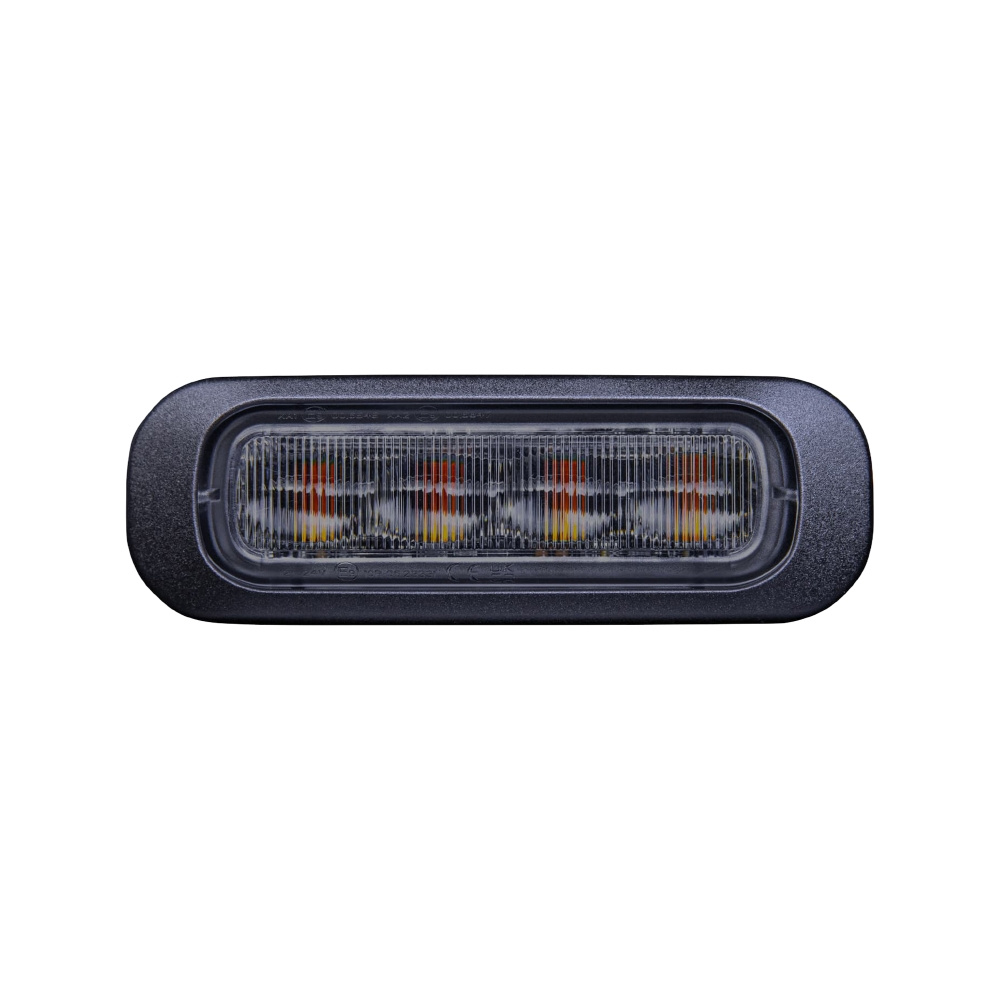 Strands Dark Knight Warnleuchte, 4 LED, bernsteinfarben, 4 m Kabel