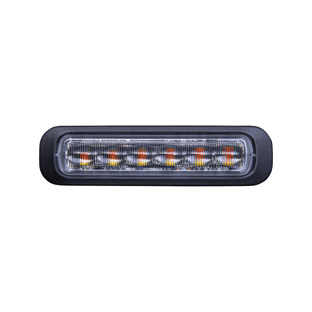 Strands Dark Knight gerichtetes Blitzlicht orange 6 LED klare Linse