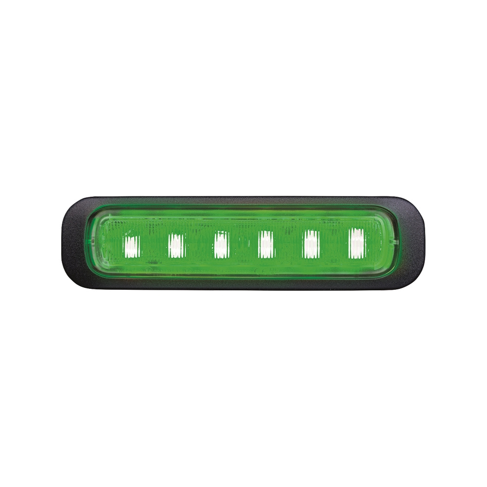 Strands Dark Knight gerichtetes Blitzlicht grün 6 LED