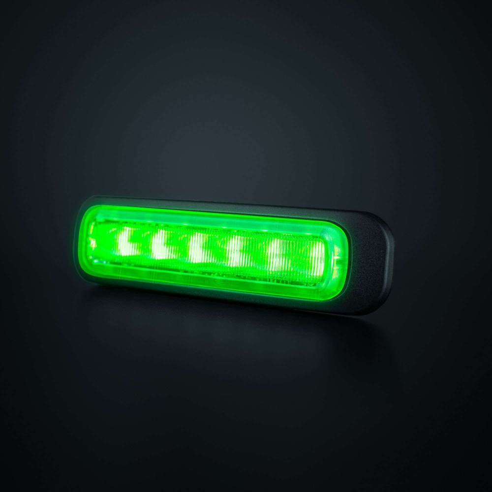 Strands Dark Knight gerichtetes Blitzlicht grün 6 LED
