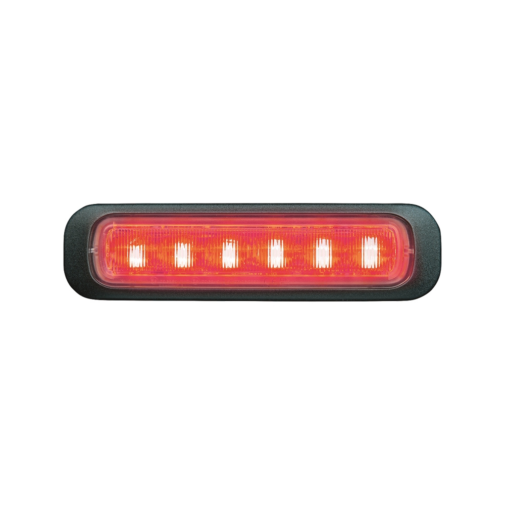 Strands Dark Knight gerichtetes Blitzlicht rot 6 LED