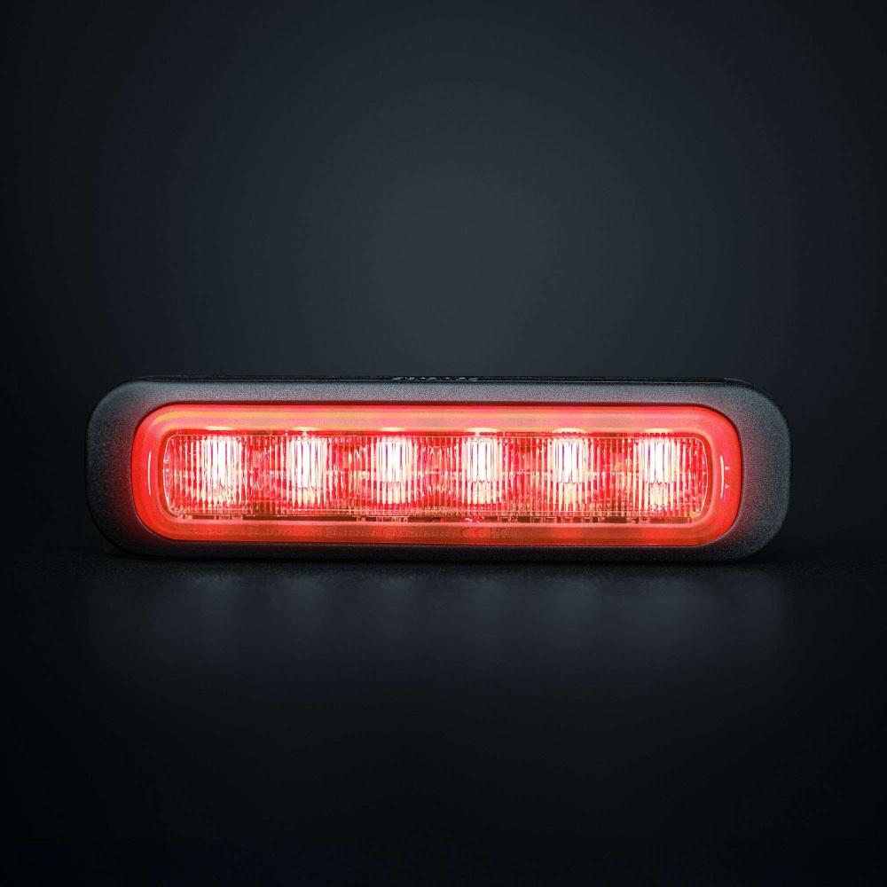 Strands Dark Knight gerichtetes Blitzlicht rot 6 LED