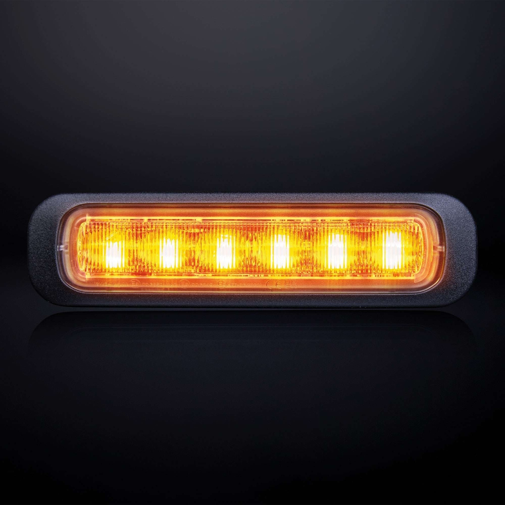 Strands Dark Knight gerichtetes Blitzlicht orange 6 LED dunkel getönte Linse