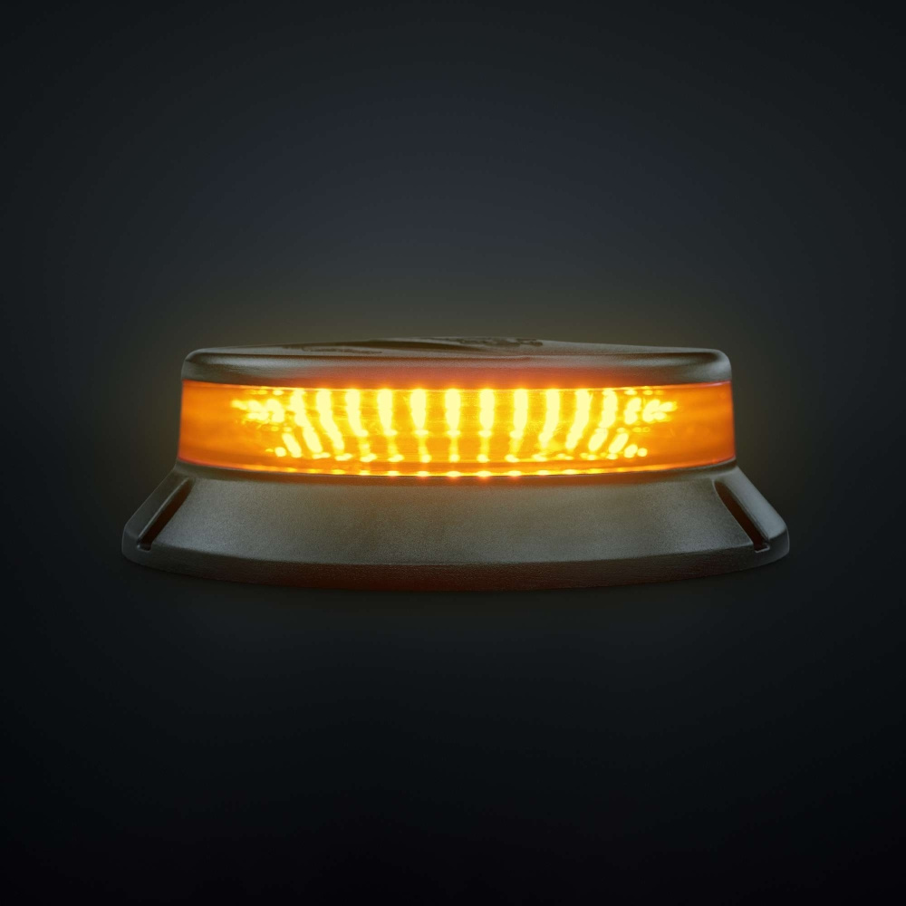 Strands Cruise Light rotierende Warnleuchte LED Flachmontage / dunkle Linse