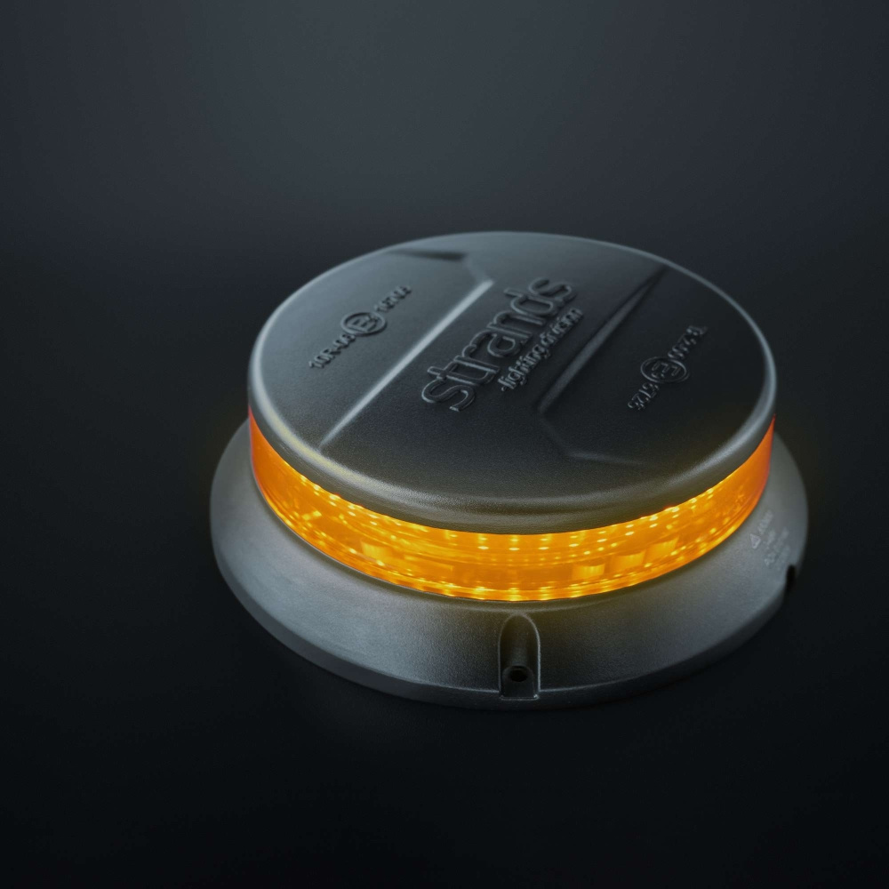 Strands Cruise Light rotierende Warnleuchte LED Flachmontage / dunkle Linse