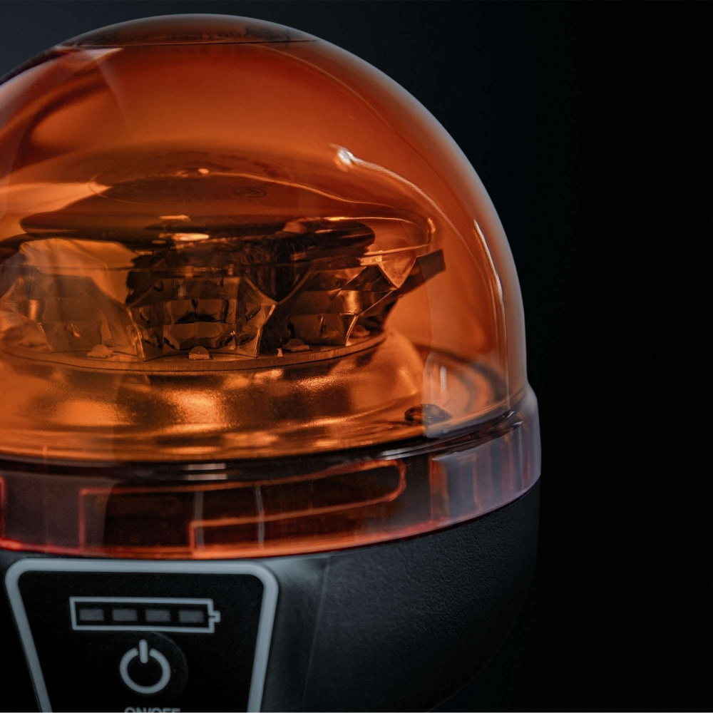 Strands Big Energy tragbare rotierende Warnleuchte orange Linse