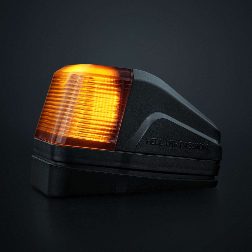 Strands IZE LED-Dachlampe, weiß/amber, Warnlicht, dunkle Linse