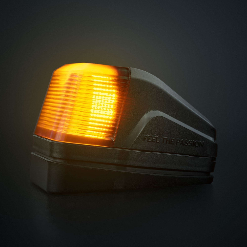 Strands IZE LED-Dachlampe, weiß/amber, Warnlicht, dunkle Linse