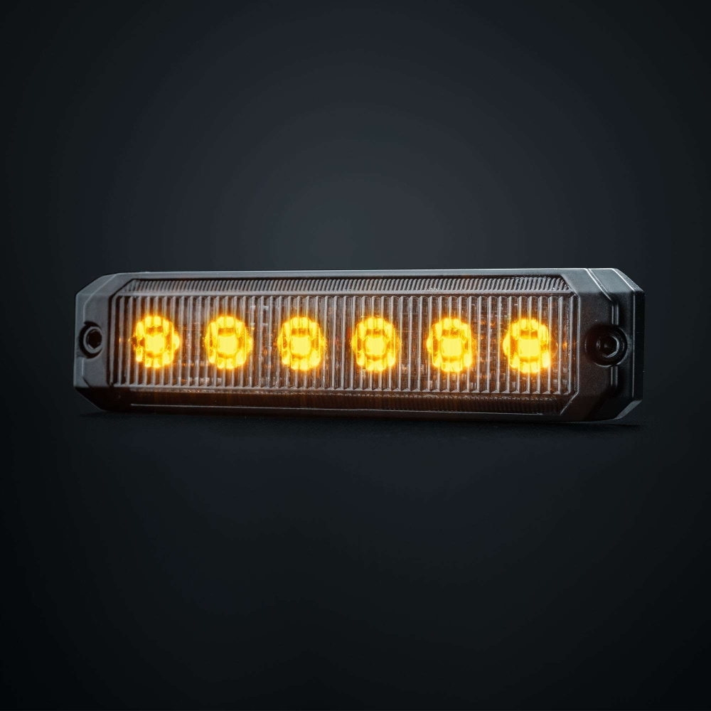 Strands Dark Knight SM6 Warnlicht, 6 LED, gerichtet, dunkle Linse