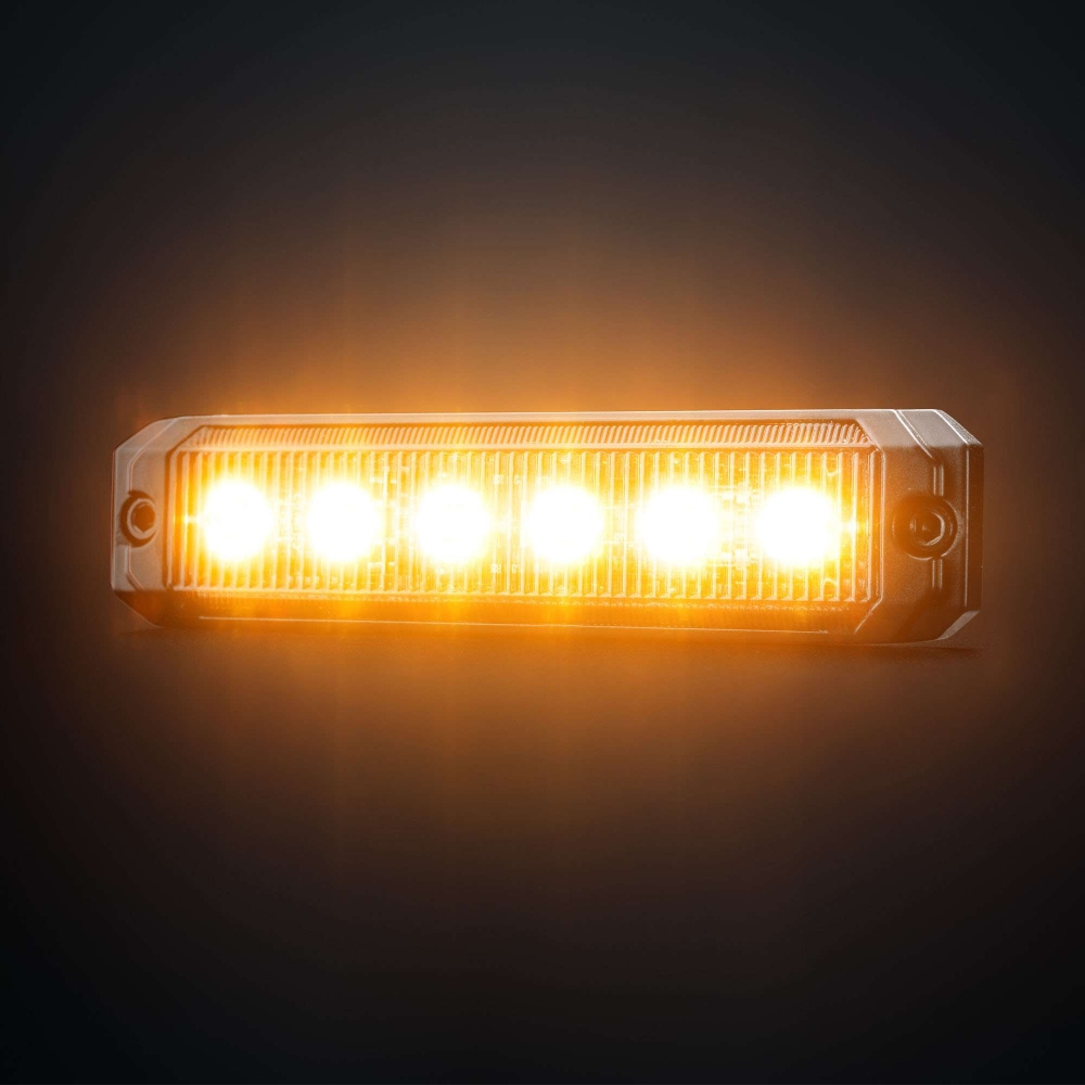 Strands Dark Knight SM6 Warnlicht, 6 LED, gerichtet, dunkle Linse