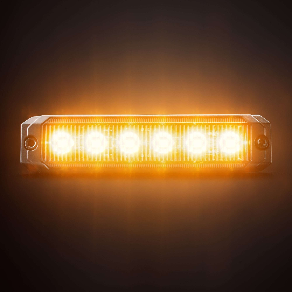 Strands Dark Knight SM6 Warnlicht, 6 LED, gerichtet, dunkle Linse