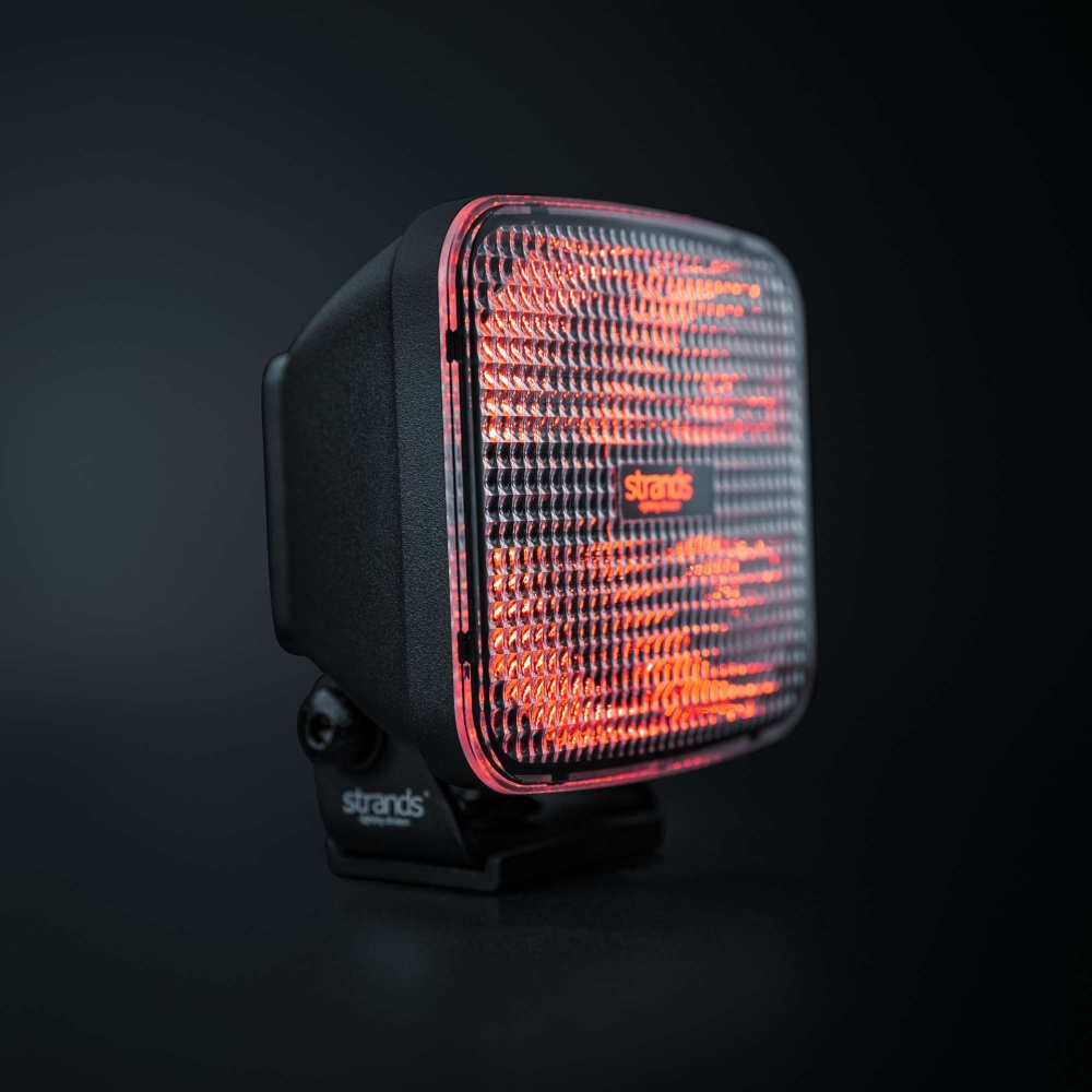 Strands IZE LED OG Arbeitsleuchte, 42W, rotes/bernsteinfarbenes Positionslicht