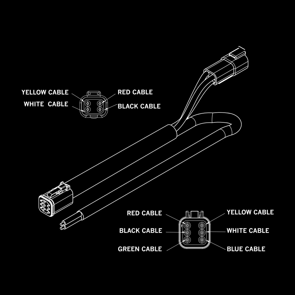 Strands Pro DT-6 auf DT-4 Kabel, 1600 mm, 150 W max