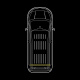 Strands hinten montiert Monitum, Ford Transit Connect 2014-2022 Strands hinten montiert Monitum, Ford Transit Connect 2014-2022