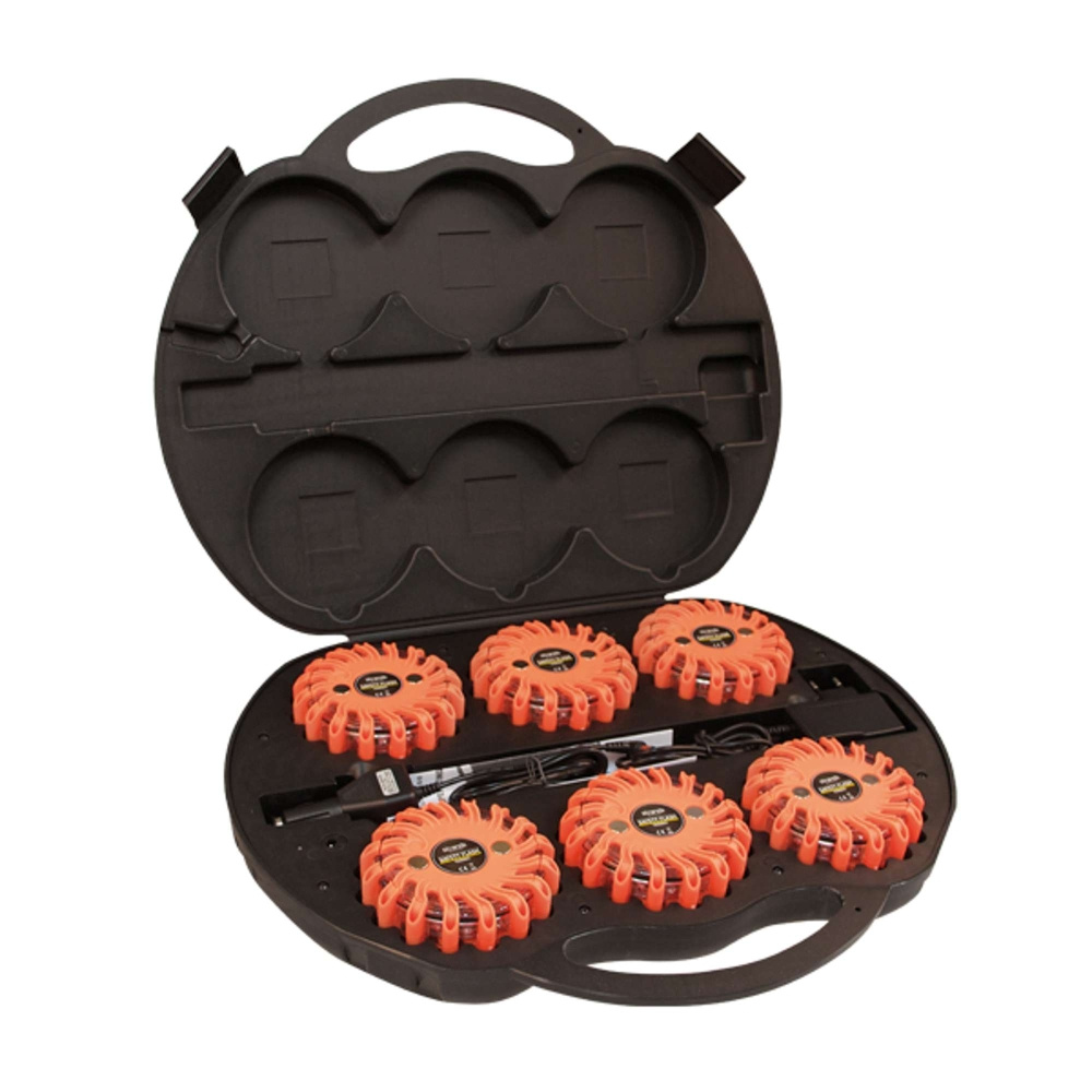 Strands Warn-/Richtblitzlicht Pucken orange LED, 6er-Pack