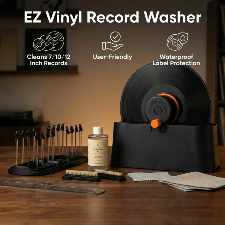 HumminGuru EZ Vinyl Record Washer, manuelle Schallplattenwaschmaschine