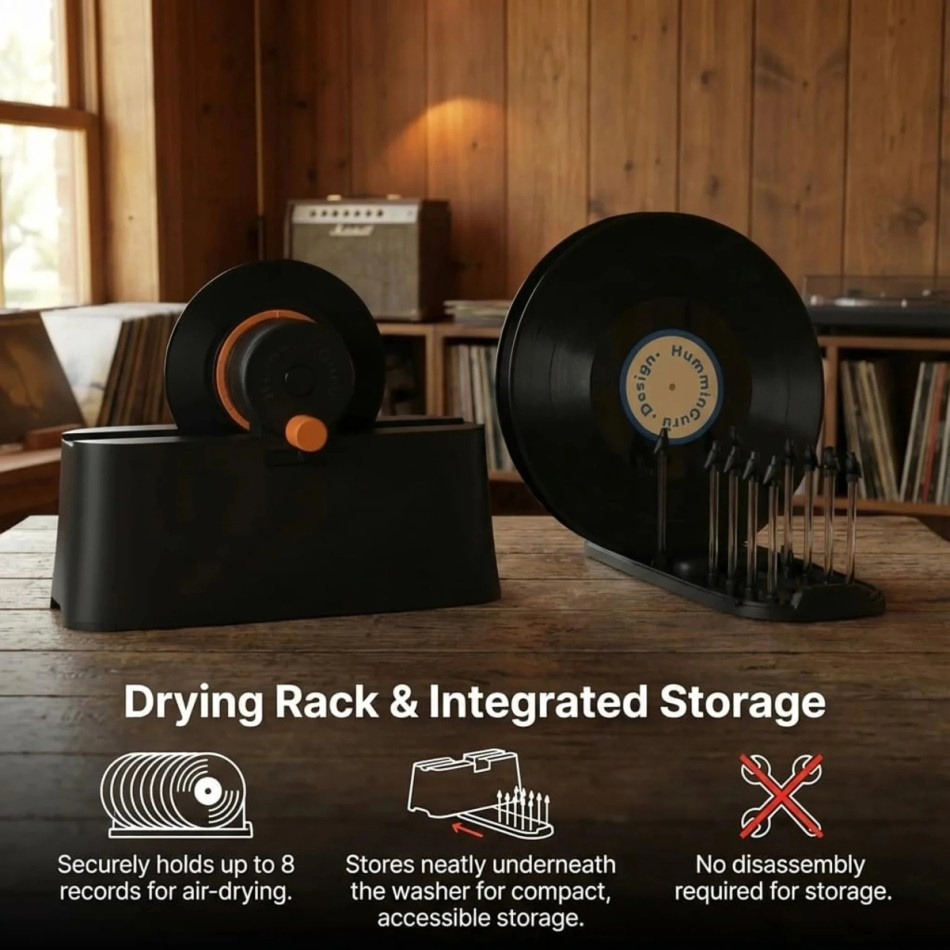 HumminGuru EZ Vinyl Record Washer, manuelle Schallplattenwaschmaschine