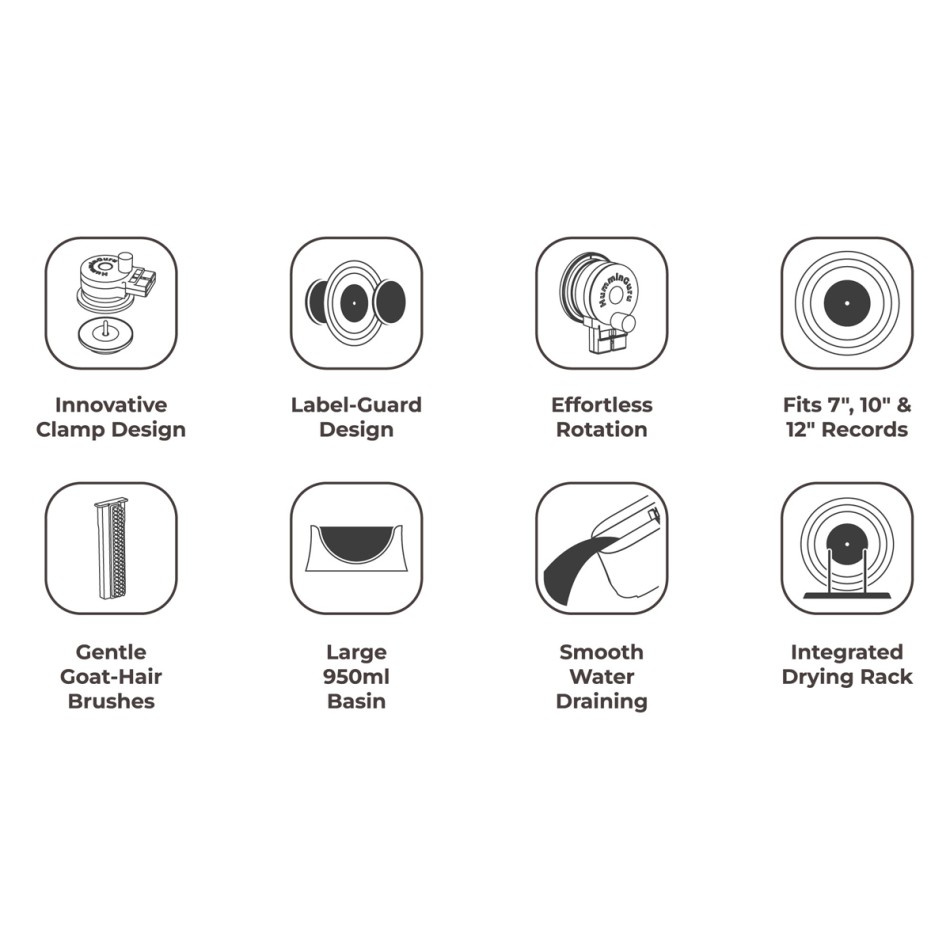 HumminGuru EZ Vinyl Record Washer, manuelle Schallplattenwaschmaschine