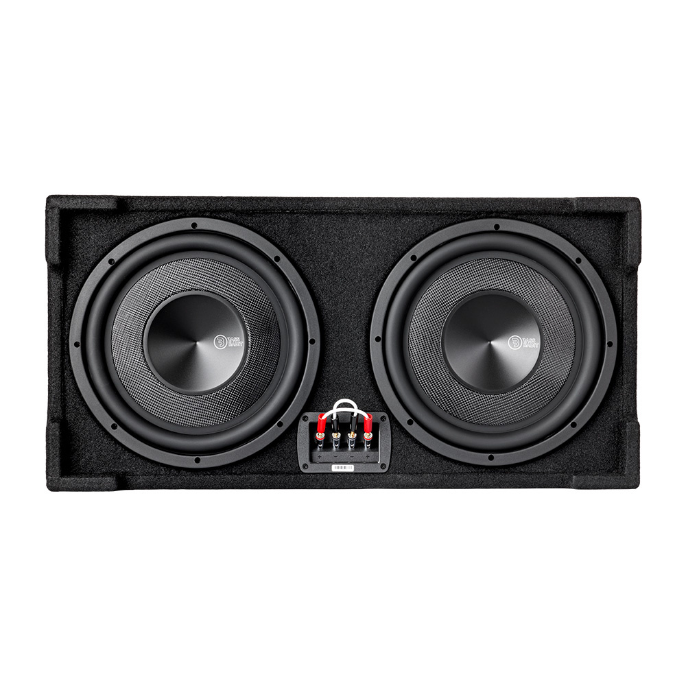 Bass Habit Play PL2212SR, nach unten gerichtete 2x12-Zoll-Subwooferbox