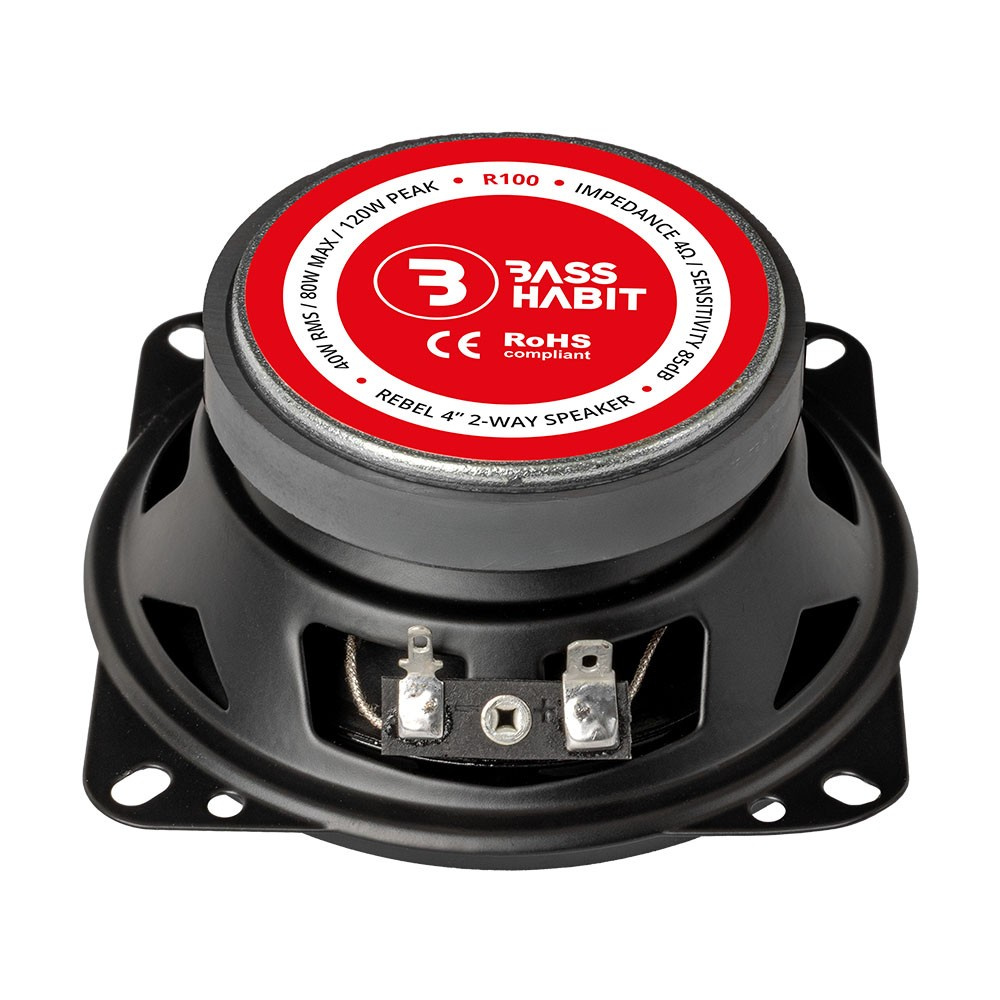 Bass Habit Rebel R100, preisgünstige 4-Zoll-Koaxiallautsprecher