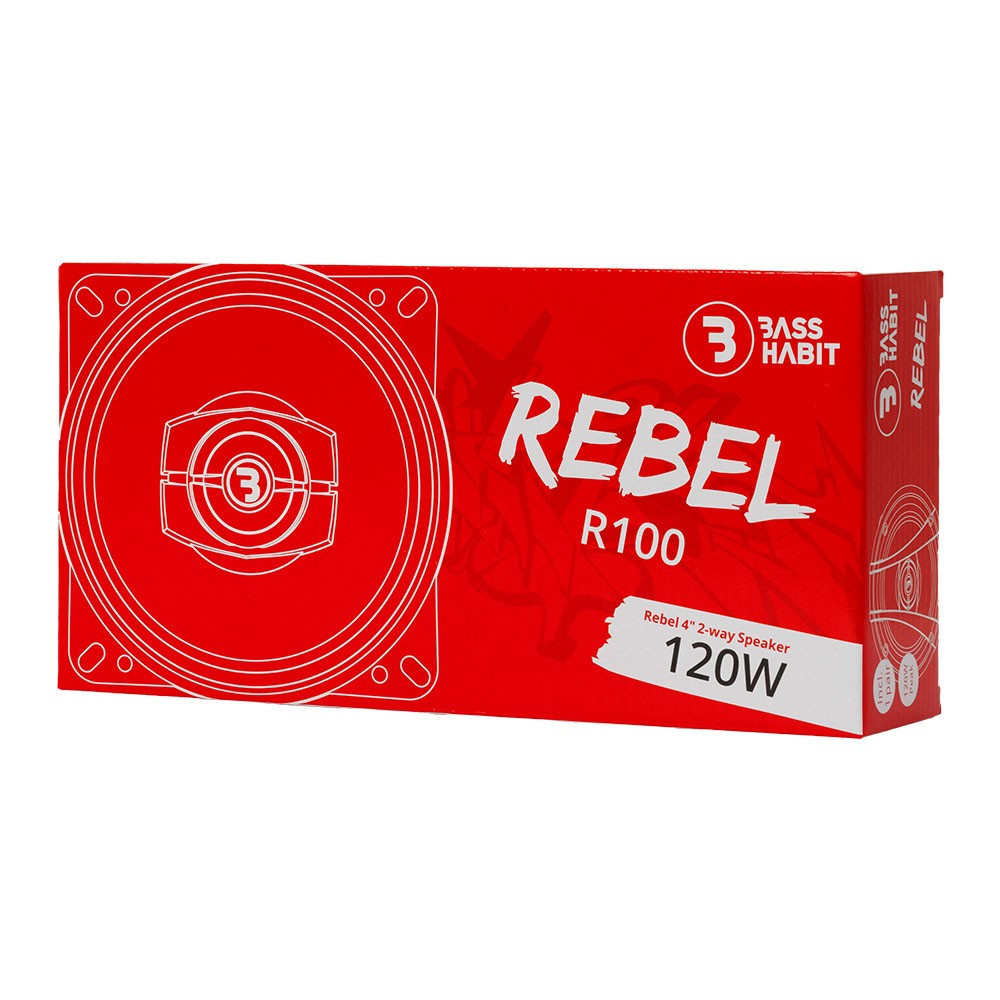 Bass Habit Rebel R100, preisgünstige 4-Zoll-Koaxiallautsprecher
