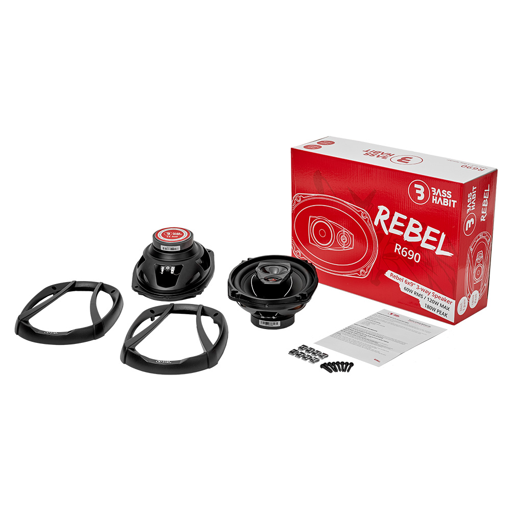 Bass Habit Rebel R690, preisgünstige 6x9-Zoll-Koaxiallautsprecher