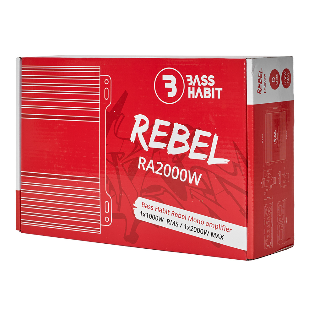 Bass Habit Rebel RA2000W, Monoblock