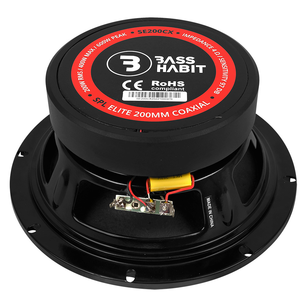 Bass Habit SPL Elite SE200CX, 8-Zoll-Koaxiallautsprecher