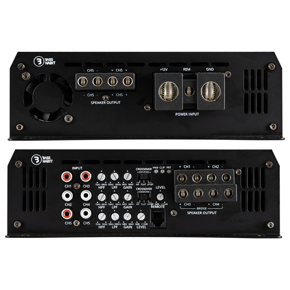 Bass Habit SPL ELITE 2200.5DF, Fünfkanal-Endstufe