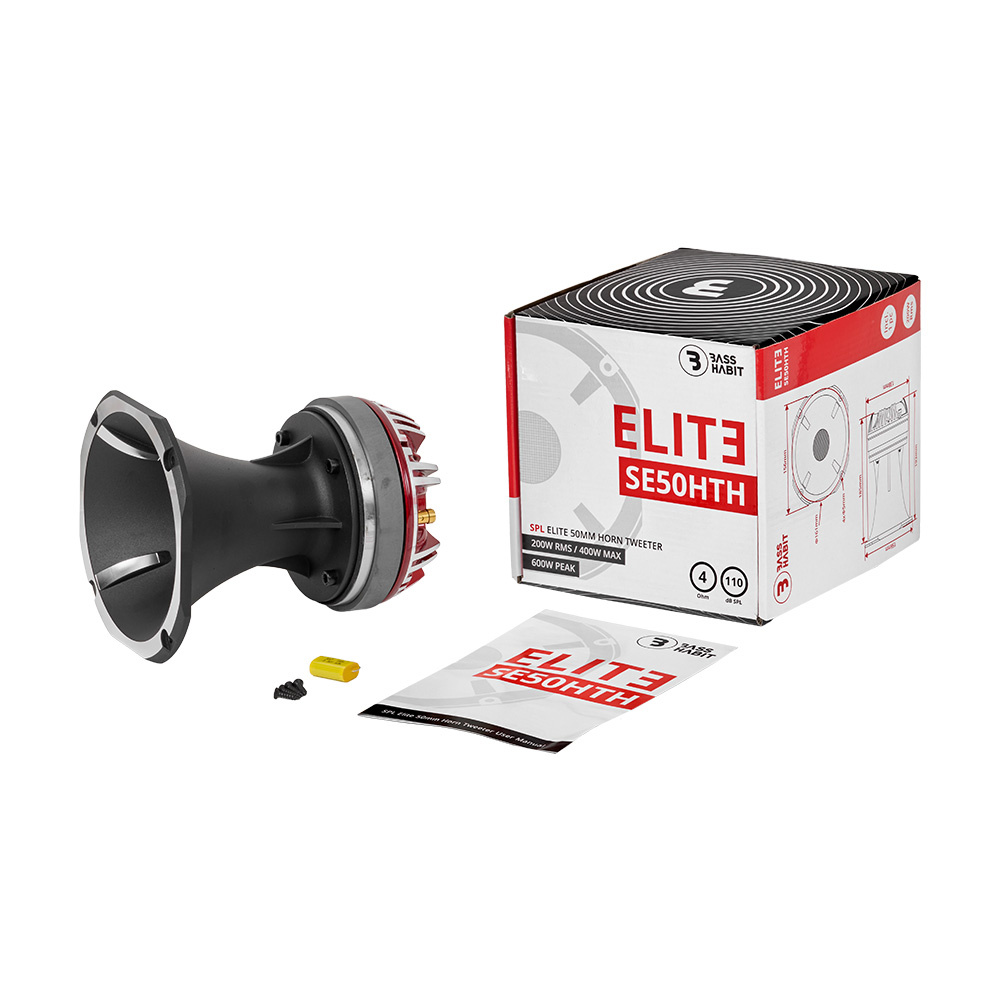 Bass Habit SPL Elite SE50HTH, schwerer 2-Zoll-Treiber