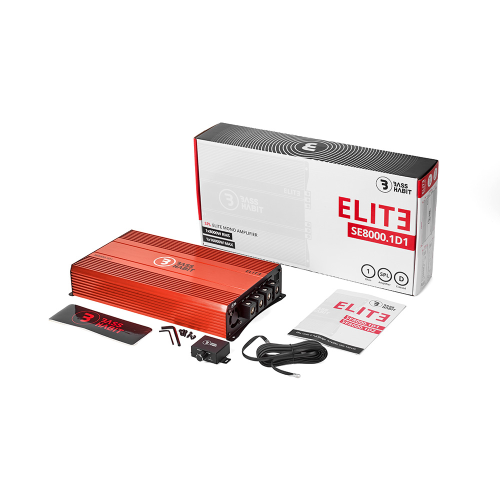 Bass Habit SPL ELITE 8000.1D1, extrem stromstarkes Monoblock