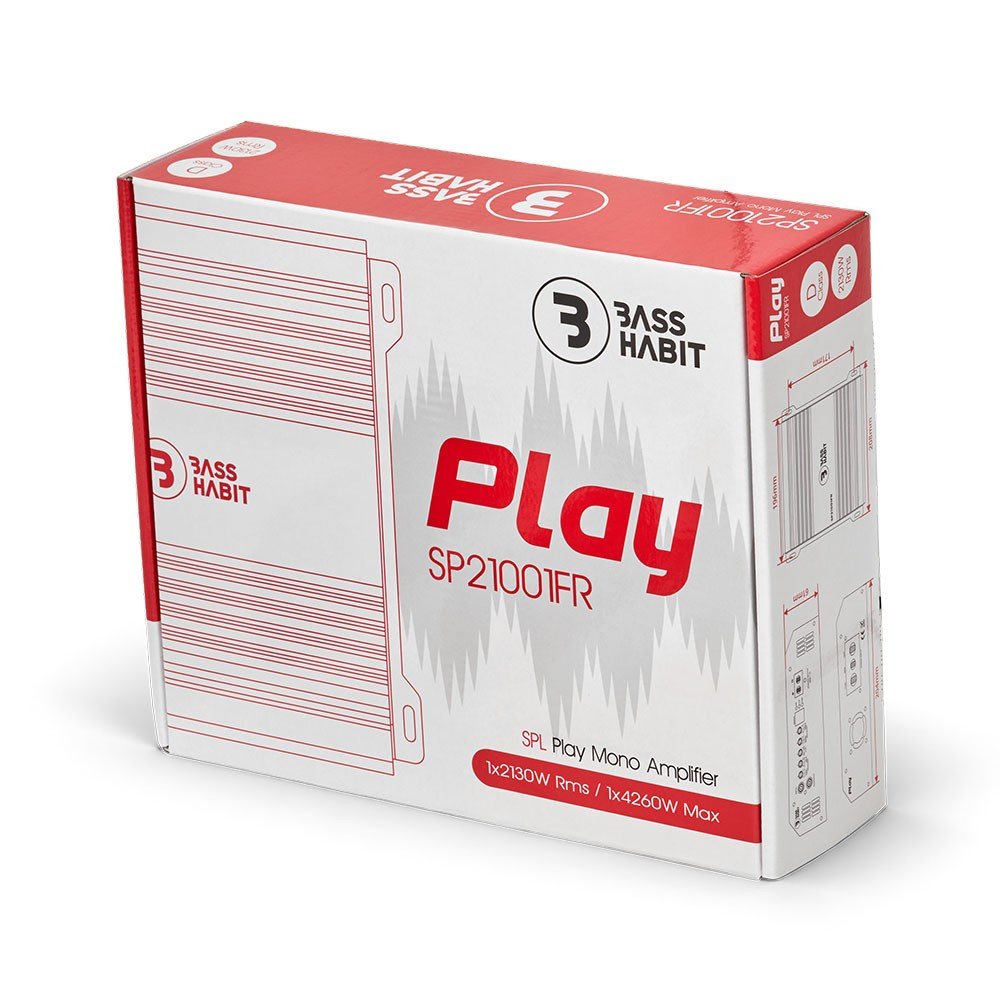 Bass Habit SPL Play SP21001FR, Monoblock