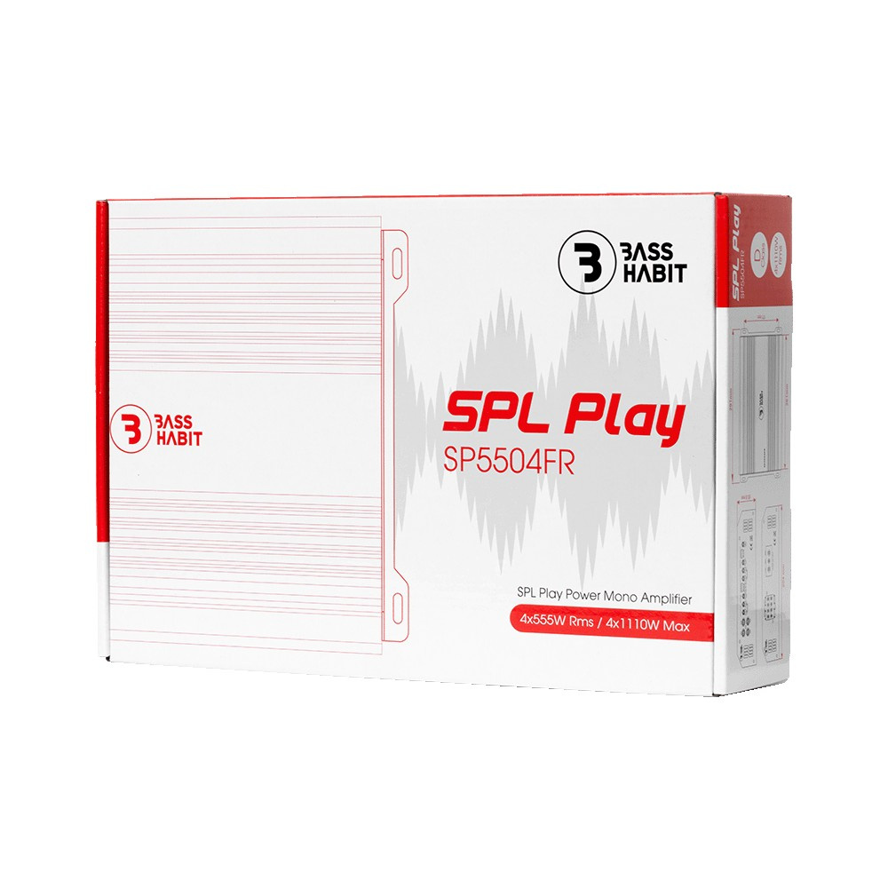 Bass Habit SPL Play SP5504FR, 4-Kanal-Verstärker