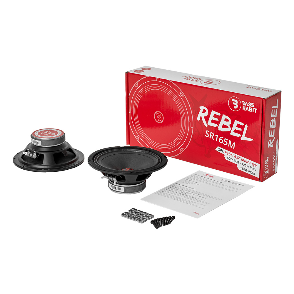 Bass Habit Rebel SR165M, 6,5-Zoll-Mitteltieftöner