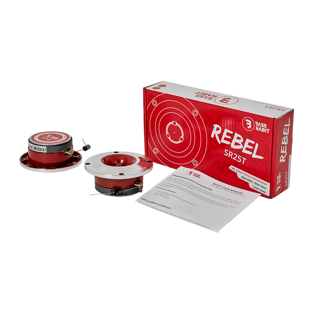 Bass Habit Rebel SR25T SPL-Hochtöner, Paar