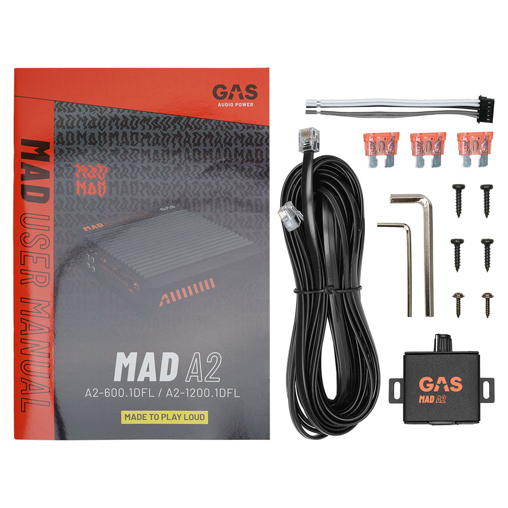 GAS MAD A2-1200.1DFL, kraftvolles Monoblock