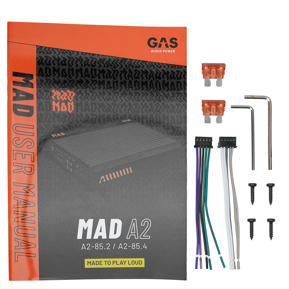 GAS MAD A2-85.4, großartiger 4-Kanal-Verstärker