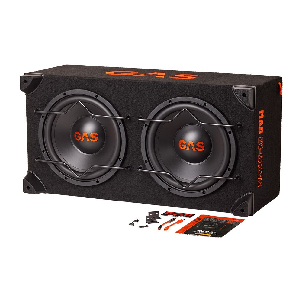 GAS MAD B1-212VS, 2x12-Zoll Bassreflex- oder geschlossene Bassbox